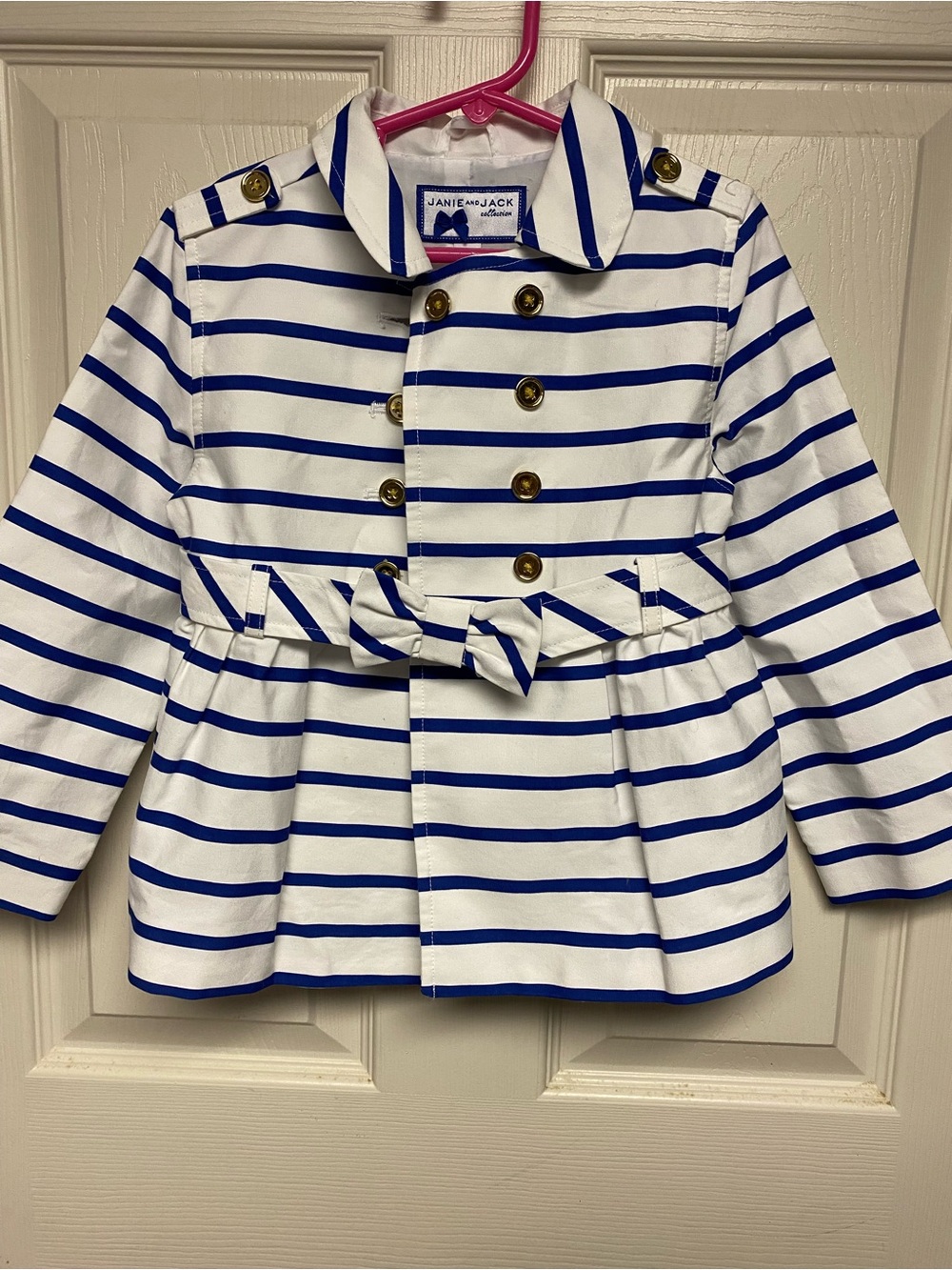 Janie and Jack Spring Pea Coat/3-4 yr NWT